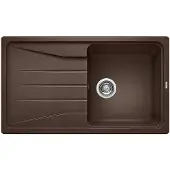 BLANCO Evier SONA 5 S en CAFE avec vidage sansde vidage / Découpe : 840 x 480 mm / Silgranit