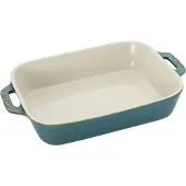 Staub Plat à Four Staub Ceramic Turquoise 27 x 20 cm