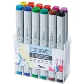 Copic Classic Cartouche d'encre Bright Colours 12 pcs