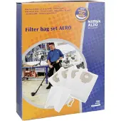 Nilfisk Sac filtrant en polaire 4 pcs+1 x filtre humide Aero