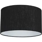 QAZQA Abat-jour en tissu noir 35/35/20