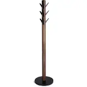Umbra Porte manteaux perroquet 9 crochets rabattables Flapper noyer
