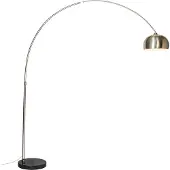 QAZQA Lampe à arc en acier avec abat-jour en métal 32 cm réglable - XXL