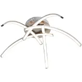 Leuchtendirekt Plafonnier LED, métal, acier, blanc, D 45 cm