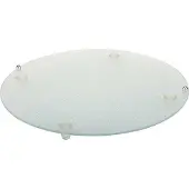 Aps Plateau de service en verre antidérapant et résistant aux rayures Ø 38 cm