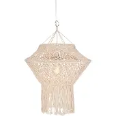 QAZQA Suspension rustique en macramé 90 cm - String