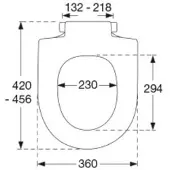 Pressalit Tivoli abattant de WC soft d softclosing d02 blanc 744000-d02999