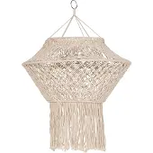 QAZQA Abat-jour en macramé naturel 90 cm