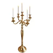 Boltze Chandelier 5 flammes Victoria doré 40 cm