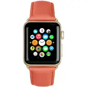dbramante1928 Madrid Bracelet de montre en Cuir Apple Watch 38 mm Rose