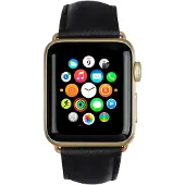 dbramante1928 Madrid Bracelet de montre Cuir Apple Watch 38 mm Noir