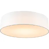 QAZQA Plafonnier blanc 40 cm avec LED - Drum LED