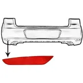 VAN WEZEL 5863939 Reflector rood