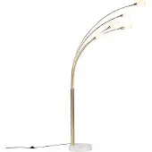 QAZQA Lampadaire Art déco doré 5 lumières - Sixties Marmo