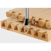 Festool Fraise à rainurer pour bavures