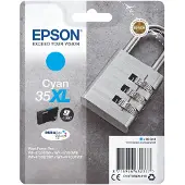 Epson 35XL - 20,3 ml - XL - Cyan - Original - Blister avec alarme RF / sonore