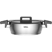 Norbert Woll Woll Concept Cocotte avec couvercle : Ø 24 cm, 7 cm de haut, 3.6 litres, tous feux y compris induction