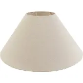 QAZQA Abat-jour en tissu beige rond incliné 55/19/26