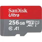 SanDisk microSDXC Ultra 256 Go 100 MB/s CL10 A1 + adaptateur SD