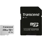 Transcend 300S - Carte mémoire flash (adaptateur inclus) - 256 Go - A1 / Video Class V30 / UHS-I U3 / Class10 - microSDXC