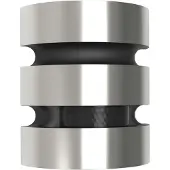 Lutec Lampe murale en acier inoxydable Maya Conception unique du rond