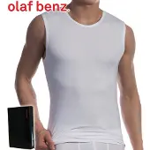 Olaf Benz Maillot de corps 'Collegeshirt RED 1601' blanc