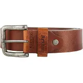 Yoursurprise Ceinture cuir - Marron - Gravée - 80