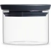 Brabantia 298301 jar Round Glass Grey, Transparent