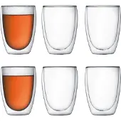 Bodum Pavina Set de 6 verres à double paroi transparent - 350 ml