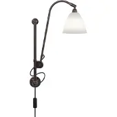 Gubi Bestlite BL5 Applique Black Brass Base | Bone China Shade