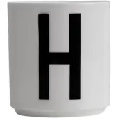 Design Letters Arne Jacobsen H, Tasse, Blanc