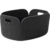 Muuto Restore Panier Black Mélange | 48 x 35 CM | 19 x 13.8"