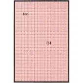 Design Letters Tableau - A2 - Rose - - UneTaille - Tableau