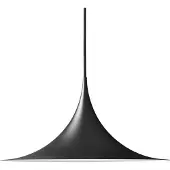 Gubi Semi Pendant Ø 60 | Black Semi Matt