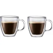 Bodum BISTRO Lot de 2 tasses à espresso à double paroi - 2 x 150 ml