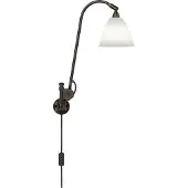 Gubi Bestlite BL6 Applique Black Brass Base | Bone China Shade