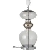 Ebb & Flow Futura Base Lampe de Table Silver | Smokey grey | Medium E27IP20