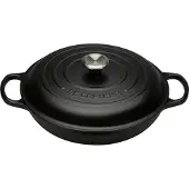 Le Creuset Campagnard Cocotte Basse 30 cm Noir mat
