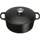 Le Creuset Gietijzeren Ronde Braadpan Mat Zwart 24cm 4,2l