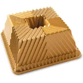 Nordic Ware Moule à pâtisserie carré Or NW-80577, Moule à gâteau, Or