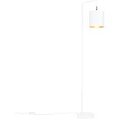 QAZQA Lampadaire moderne blanc avec doré - Lofty