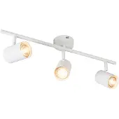 QAZQA Spot Plafonnier Moderne Blanc 3 Lampes Orientables - Jeana