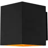 QAZQA Applique murale design noire et dorée rectangulaire - Sola
