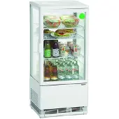 Bartscher Mini vitrine réfrigérée 78 L, blanche