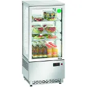 Bartscher Vitrine réfrig. Mini 78L, inox A2CH