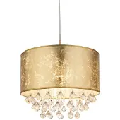 Globo Lampe suspendue dorée Amy avec du cristal