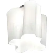 Artemide Plafonnier , Logico, dimmable, Blanc, Salon / séjour, Verre, Design