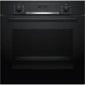 Bosch Serie 4 HBA534BB0 - Four - intégrable - niche - largeur : 56 cm - profondeur : 55 cm - hauteur : 58.5 cm - avec système auto-nettoyant - classe A - noir