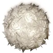 Slamp Plafonnier , VELI, dimmable, Blanc, Salon / séjour, Plastique, Design