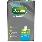 Depend Guards for Men Maximum Absorbency Incontinence Protection 14 Guards